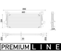 MAHLE Intercooler LLK Radiador Para Opel Zafira Tourer C 1.6 Cascada