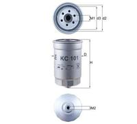MAHLE KC 101 Filtro combustible Filtro de Combustible para HYUNDAI GETZ (TB)