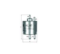 MAHLE KL 87 Filtro combustible Filtro de tubería