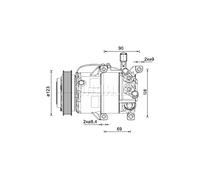 MAHLE Kompressor, Klimaanlage ACP1459000P