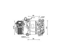 MAHLE Kompressor, Klimaanlage ACP1460000P