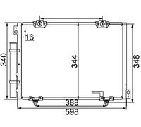 MAHLE Kondensator, Klimaanlage AC260000S