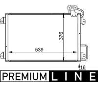 MAHLE Kondensator, Klimaanlage AC304000P