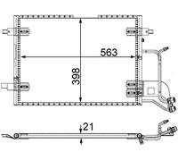 MAHLE Kondensator, Klimaanlage AC352000S