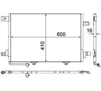 MAHLE Kondensator, Klimaanlage AC369000S