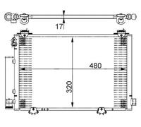 MAHLE Kondensator, Klimaanlage AC385000S