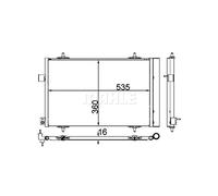 MAHLE Kondensator, Klimaanlage AC39000P