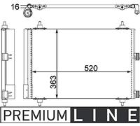 MAHLE Kondensator, Klimaanlage AC447000P