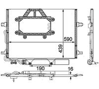 MAHLE Kondensator, Klimaanlage AC453000P