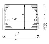 MAHLE Kondensator, Klimaanlage AC50000P