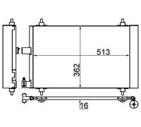 MAHLE Kondensator, Klimaanlage AC585001S