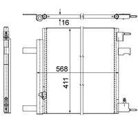 MAHLE Kondensator, Klimaanlage AC636000P