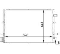 MAHLE Kondensator, Klimaanlage AC690000S