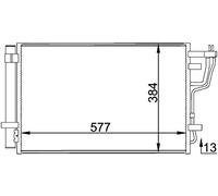 MAHLE Kondensator, Klimaanlage AC697000P