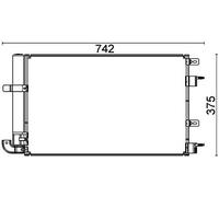 MAHLE Kondensator, Klimaanlage AC703000P