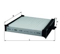 MAHLE LA 227 Filtro de habitáculo para RENAULT GRAND SCÉNIC III (JZ0/1) Filtro