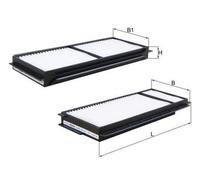 MAHLE LA 346/S Filtro de habitáculo para MAZDA 3 (BK) Filtro de partículas