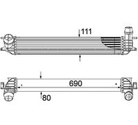 MAHLE Ladeluftkühler CI155000P