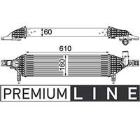 MAHLE Ladeluftkühler CI320000P