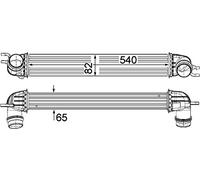 MAHLE Ladeluftkühler CI375000P