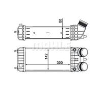 MAHLE Ladeluftkühler CI418000S