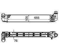 MAHLE Ladeluftkühler CI496000S