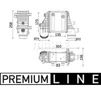 MAHLE Ladeluftkühler CI553000P