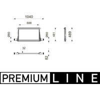 MAHLE Ladeluftkühler LLK para VW Touareg 3.0 TDI Audi Q7 Q8 CR7