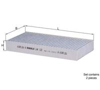 MAHLE LAK 122/S Filtro de habitáculo para HONDA CIVIC VII Hatchback (EU, EP, EV)