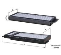 MAHLE LAK 346/S Filtro de habitáculo para MAZDA 3 (BK) Filtro de carbón activado