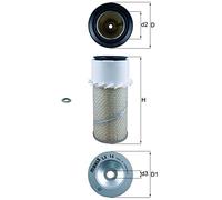 MAHLE LX 14 Filtro de aire Cartucho filtrante