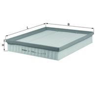 MAHLE LX 1586 Filtro de aire para OPEL Omega B Caravan (V94)