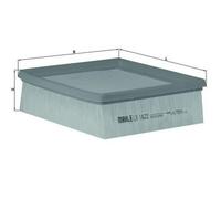 MAHLE LX 1622 Filtro de aire para FIAT Sedici (FY) para SUZUKI SX4 (EY, GY)