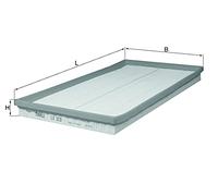 Mahle Original Filtro de aire LX 3031 Cartucho filtrante