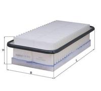 MAHLE LX 3187 Filtro de aire para TOYOTA Yaris Hatchback (P9)