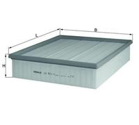 MAHLE LX 511/1 Filtro de aire para VW LT 28-35 II Autobús (2DB, 2DE, 2DK)