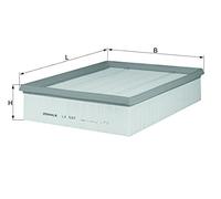 MAHLE LX 537 Filtro de aire Cartucho filtrante