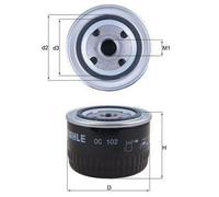 Knecht OC 102 filtro de aceite