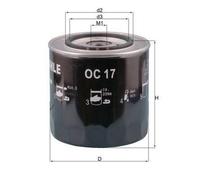MAHLE OC 17 Filtro de aceite Filtro de aceite motor para ALFA ROMEO 75 (162B)