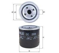 MAHLE OC 269 Filtro de aceite Filtro de aceite motor para HONDA