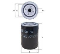MAHLE OC 37 Filtro de aceite Filtro de aceite motor para FORD SCORPIO I Sedán