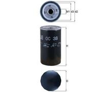 MAHLE OC 38 Filtro de aceite Filtro de aceite motor para AUDI A4 B6 Sedán (8E2)