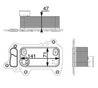 MAHLE Ölkühler, Motoröl CLC79000P