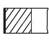 Juego de anillos de pistón MAHLE 040 04 N0