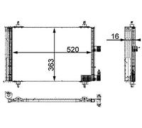 MAHLE ORIGINAL AC 350 000P Condensador aire acondicionado con secador