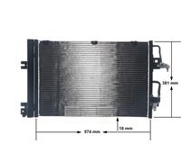 MAHLE ORIGINAL AC 377 001S Condensador, aire acondicionado
