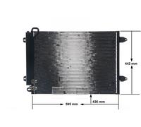 Condensador, aire acondicionado MAHLE AC 666 000S