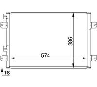 MAHLE ORIGINAL AC 691 000P Condensador aire acondicionado sin secador