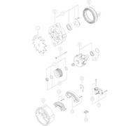 MAHLE ORIGINAL Alternador MG 279 65A