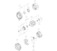 MAHLE Original altl663l Alternador (3 Effe - letrika Original)